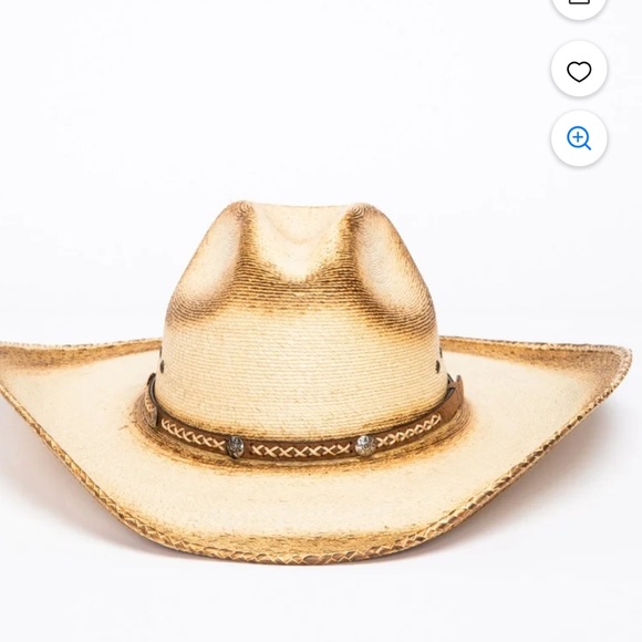 Cody James Other - Cody James Natural Palm Leaf Ponderosa straw cowboy hat